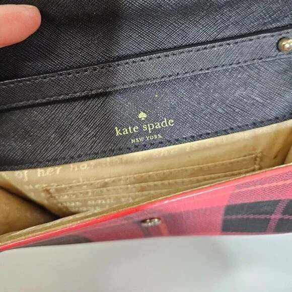 LADIES Kate Spade New York Fairmount Square Monday Cross-Body Bag Red/Black - Picture 6 of 10
